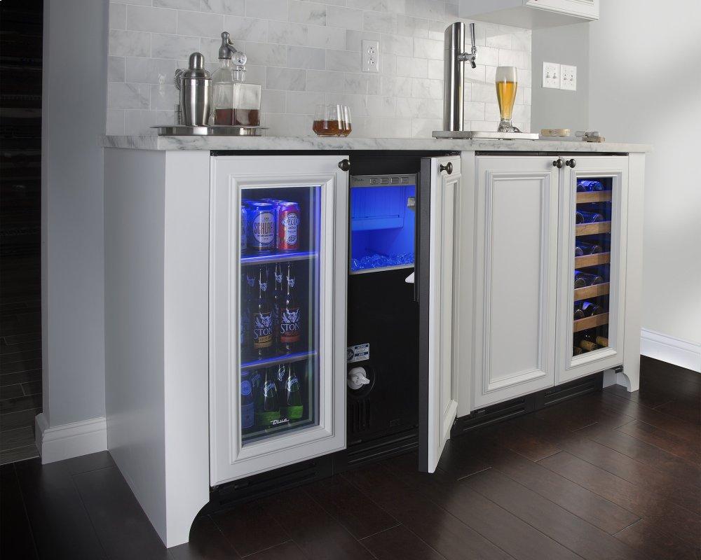 True Residential TUR24DDRSSC 24 Inch Dual Tap Solid Stainless Door Right Hinge Undercounter Beverage Dispenser