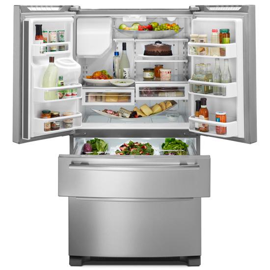 Jennair JFX2597AEM Standard-Depth French Door Refrigerator With External Dispenser, 69