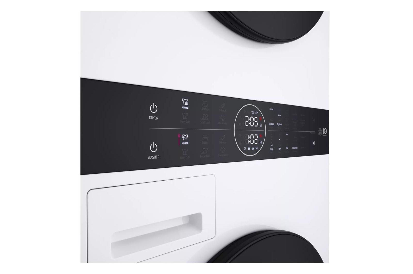 Lg WKHC152HWA Compact Single Unit Lg Washtower™ With Center Control™ 2.4 Cu.Ft. Front Load Washer And 4.2 Cu.Ft. Electric Ventless Heatpump™ Dryer