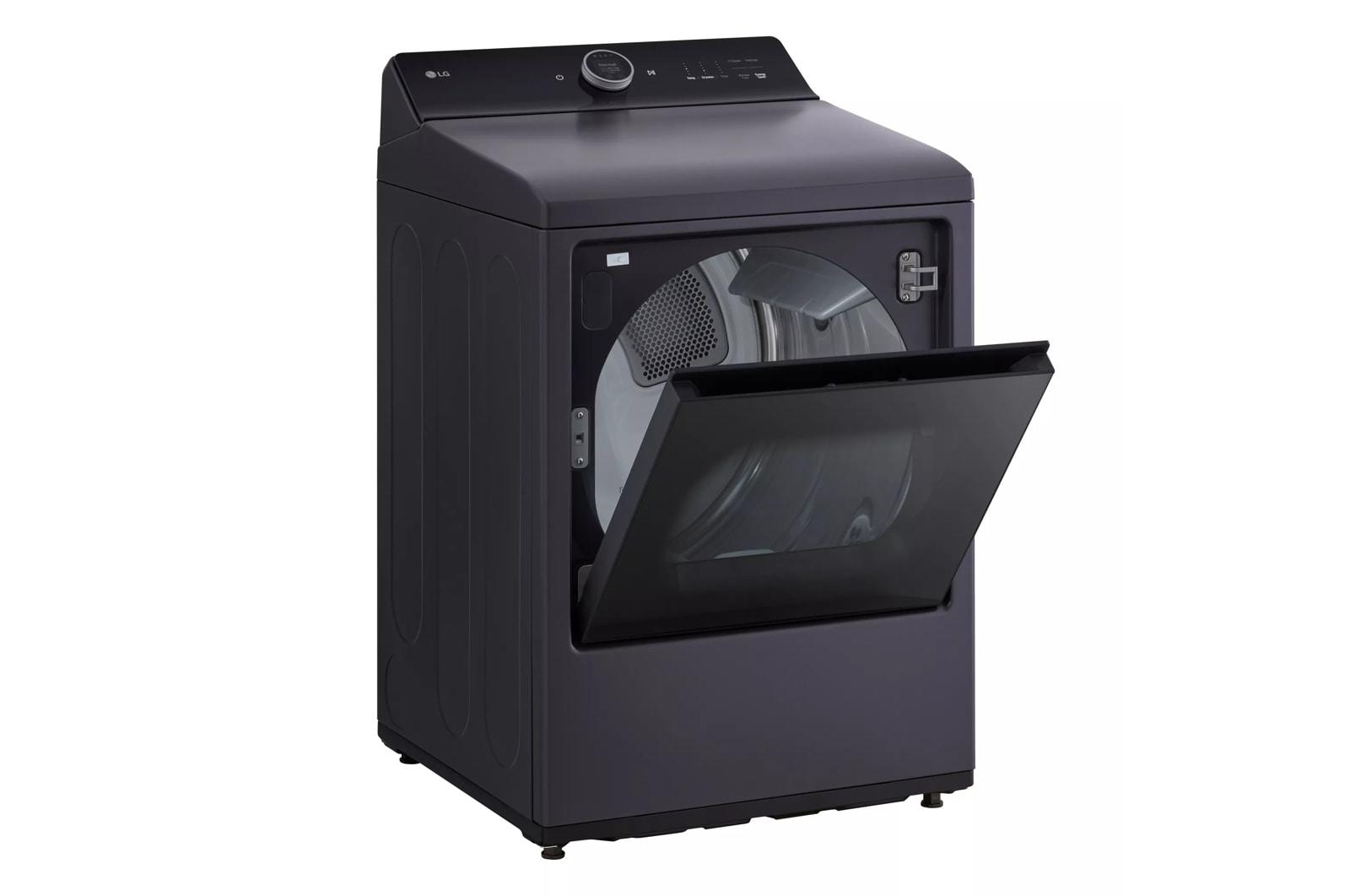 Lg DLGX8601BE 7.3 Cu. Ft. Ultra Large Capacity Rear Control Gas Dryer With Lg Easyload™ Door, Ai Sensing And Turbosteam™