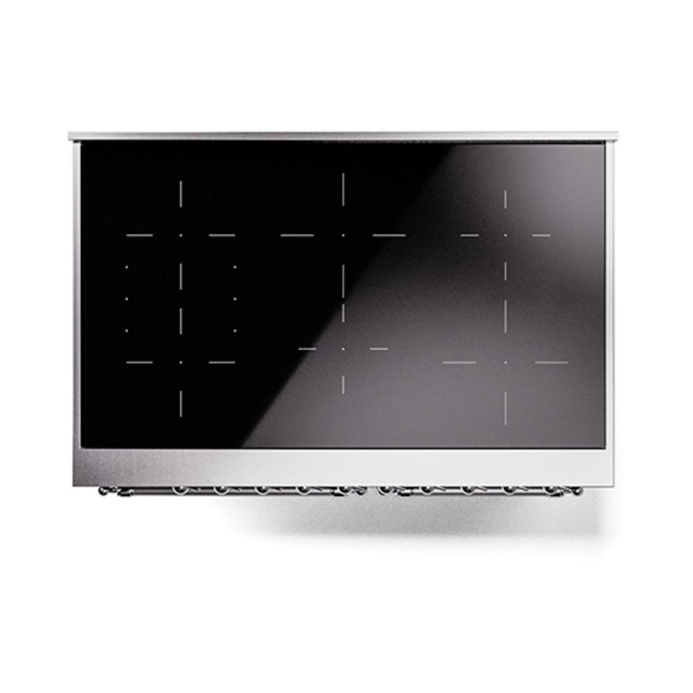 Ilve UNDI406NMPEGC Ilve Undi406Nmpegc Nostalgie Ii Noblesse 40" Induction Range (Triple Glass Door, Emerald Green, Chrome)