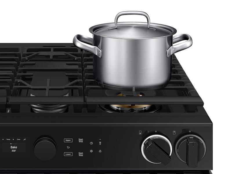 Samsung NSG6DG8550SR Bespoke Smart Slide-In Gas Range 6.0 Cu. Ft. With Flex Duo™ & Illuminated Precision Knobs In Stainless Steel