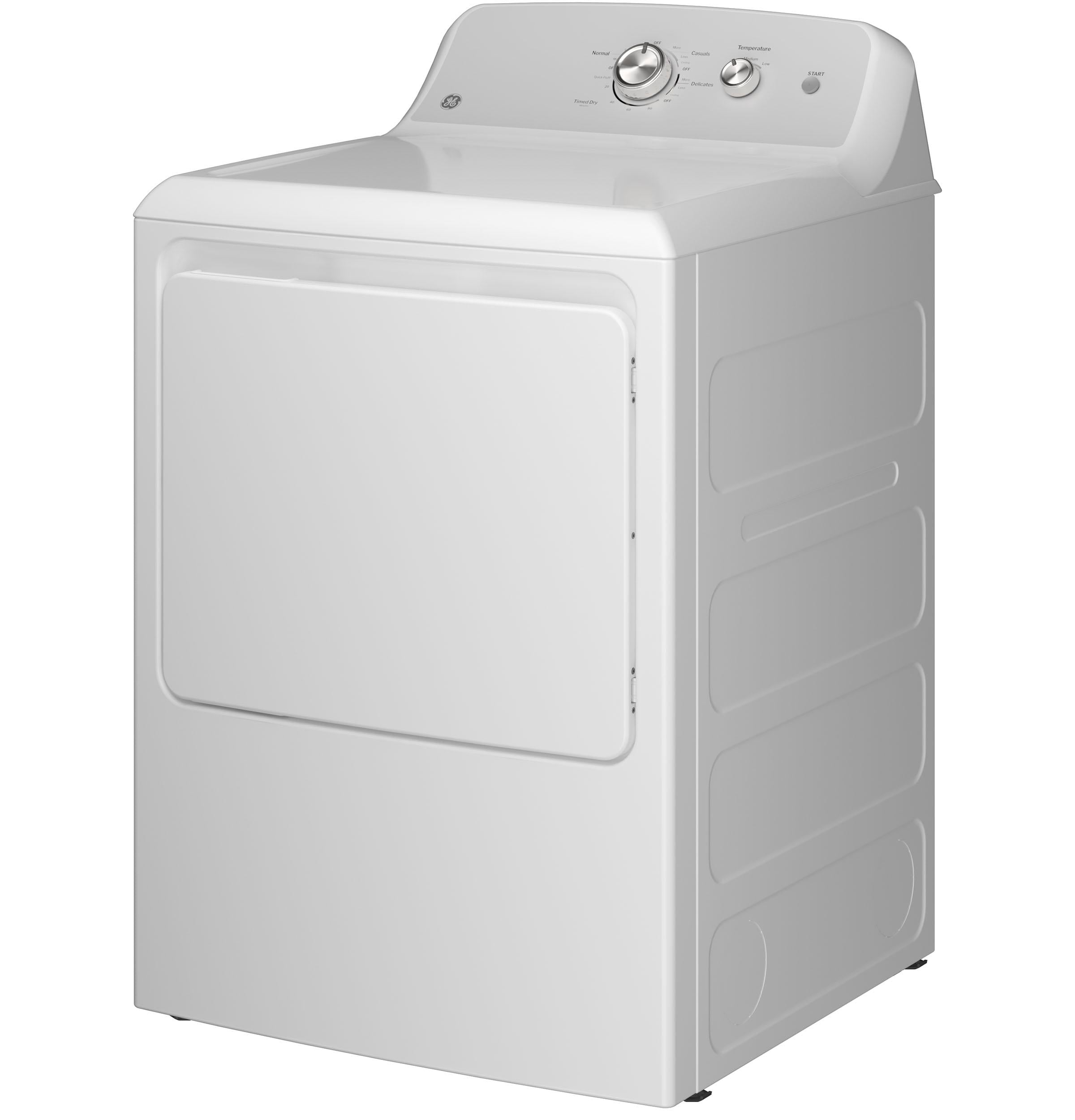 Ge Appliances GTX38GASWWS Ge® 6.2 Cu. Ft. Capacity Gas Dryer With Up To 120 Ft. Venting And Shallow Depth​