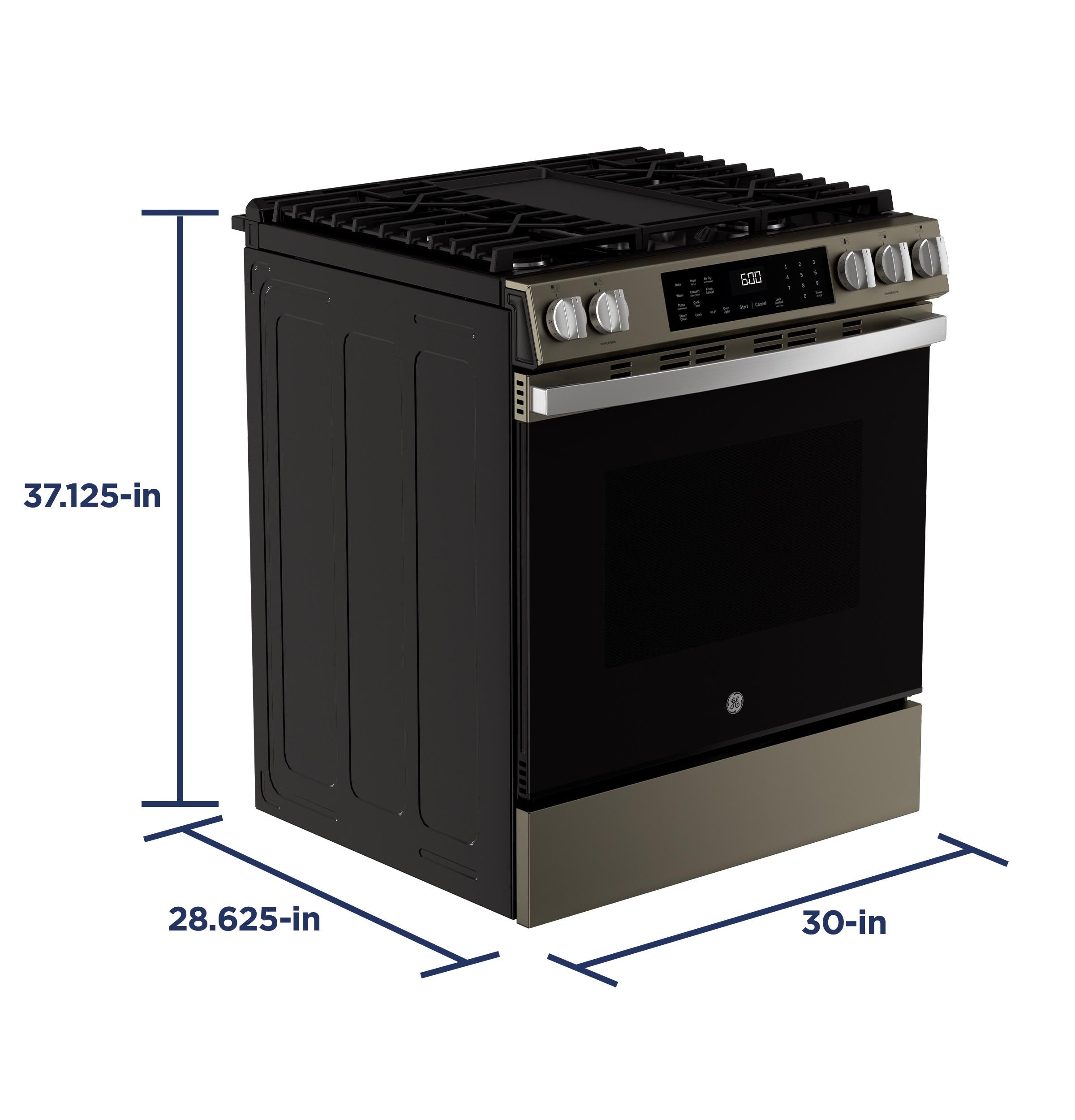 Ge Appliances GGS600AVES Ge® 30" Slide-In Front-Control Convection Gas Range With No Preheat Air Fry And Easywash™ Oven Tray