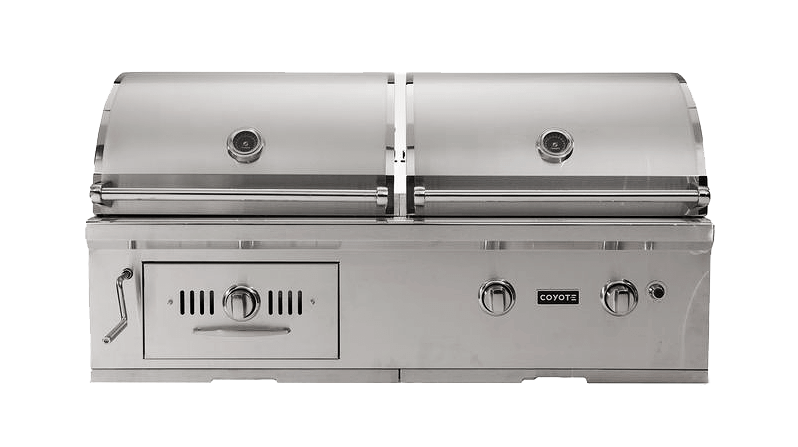 Coyote CH50NG 50" Hybrid Gas And Charcoal Grill