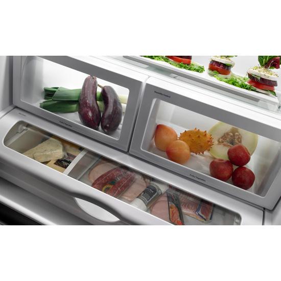 Jennair JFC2290VEM Cabinet Depth French Door Refrigerator With Internal Dispenser, 72