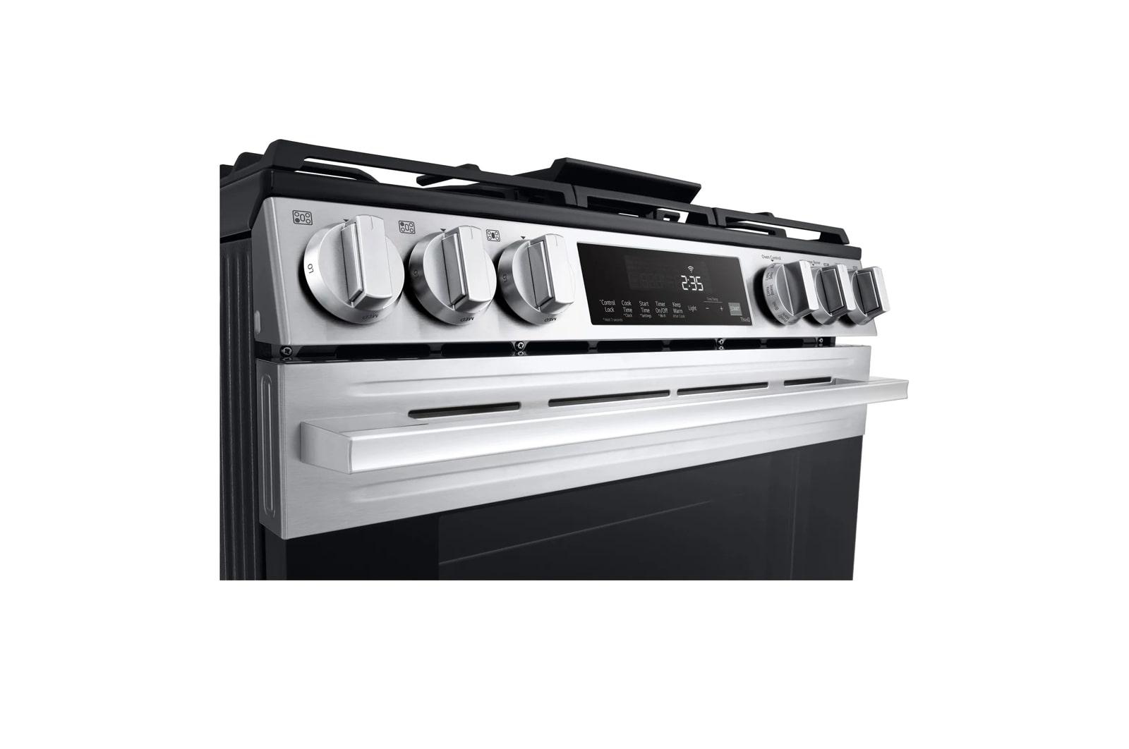 Lg LSGL5833X 5.8 Cu. Ft. Smart Gas Slide-In Range With Convection, Air Fry And Easyclean®