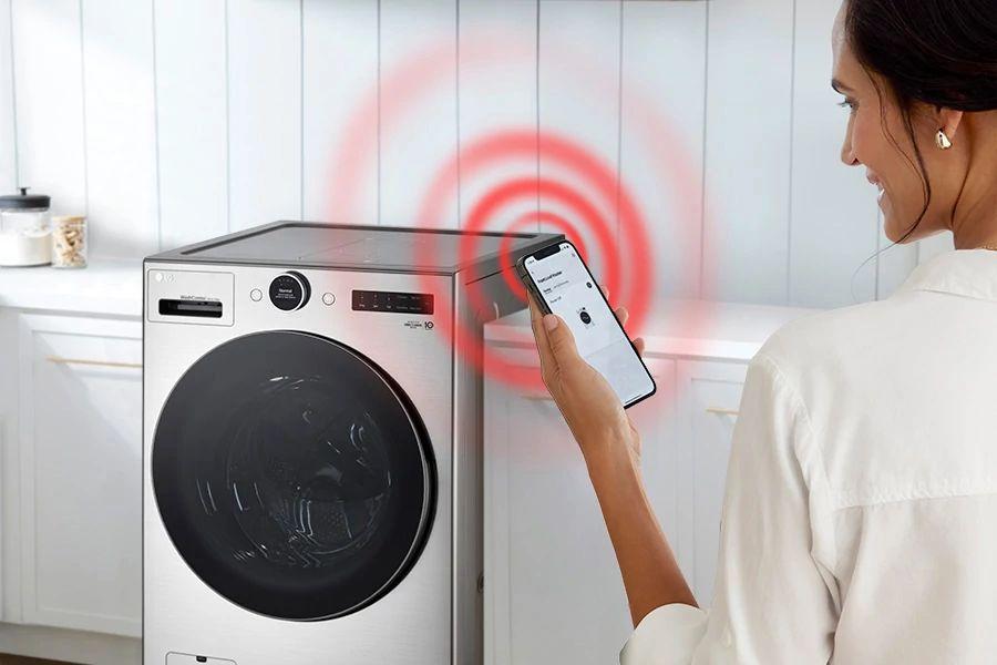 Lg WM6998HVA Ventless Washer/Dryer Combo Lg Washcombo™ All-In-One 5.0 Cu. Ft. Mega Capacity With Inverter Heatpump™ Technology And Direct Drive Motor