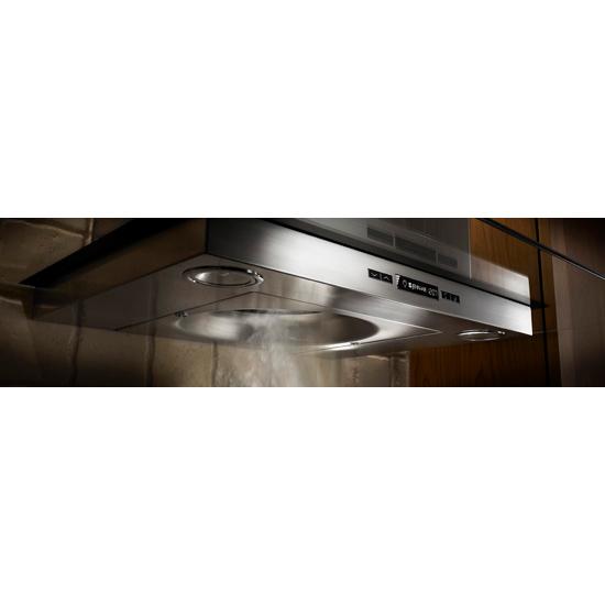 Jennair JXW5036WS Glass Collection Wall-Mount Canopy Hood, 36"