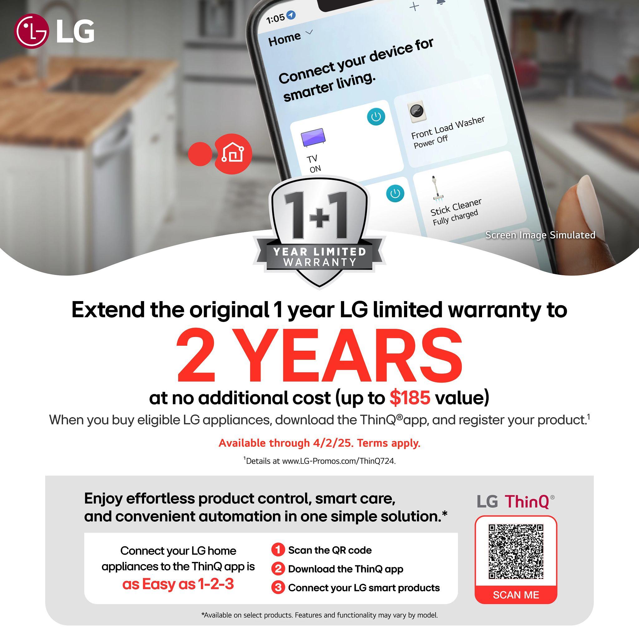 Lg LRFLS3216S 32 Cu. Ft. Smart Standard-Depth Max™ French Door Refrigerator