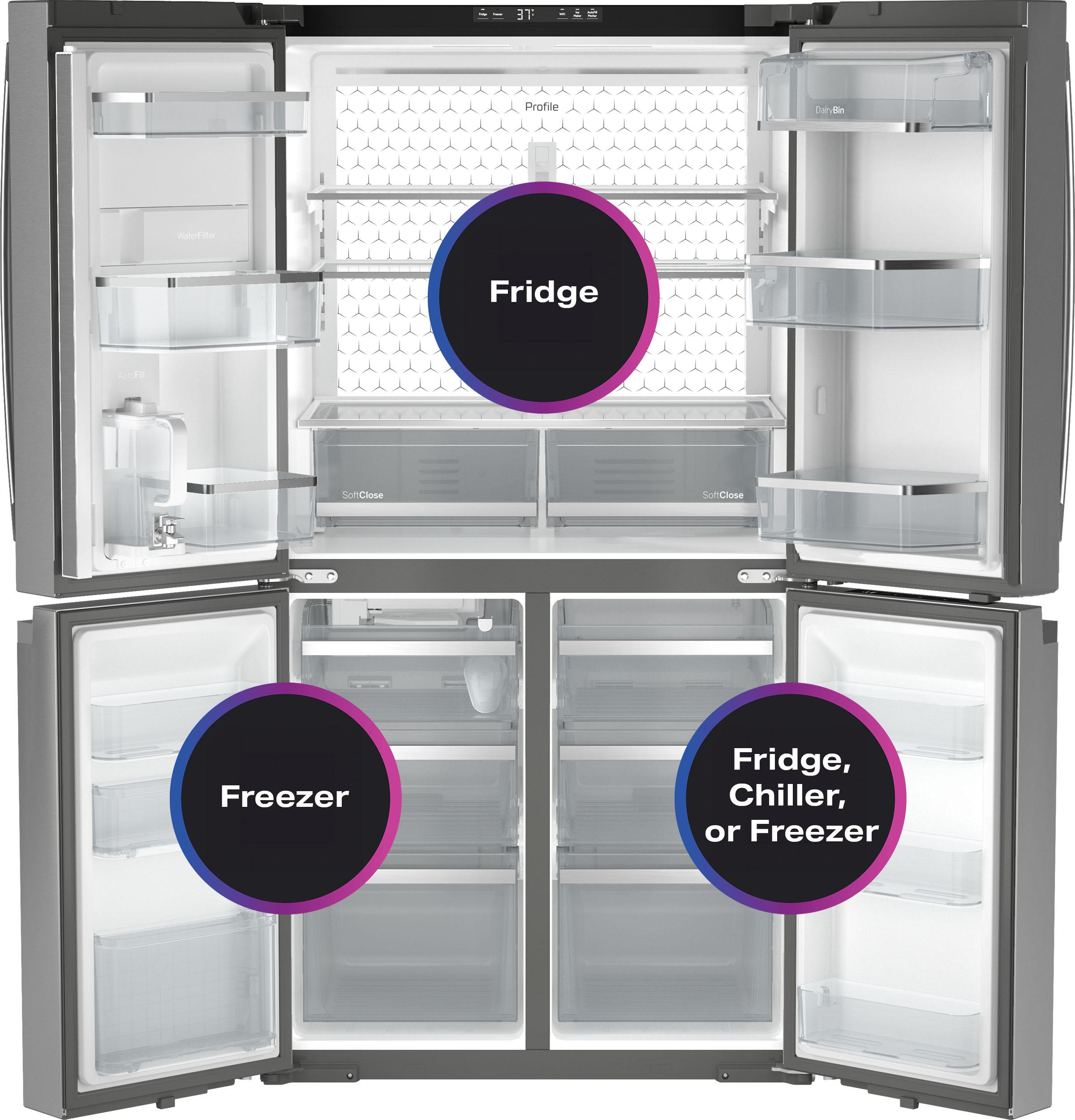 Ge Appliances PAE28BYTFS Ge Profile™ Energy Star® 28.3 Cu. Ft. Quad-Door Refrigerator With Dual-Dispense Autofill Pitcher