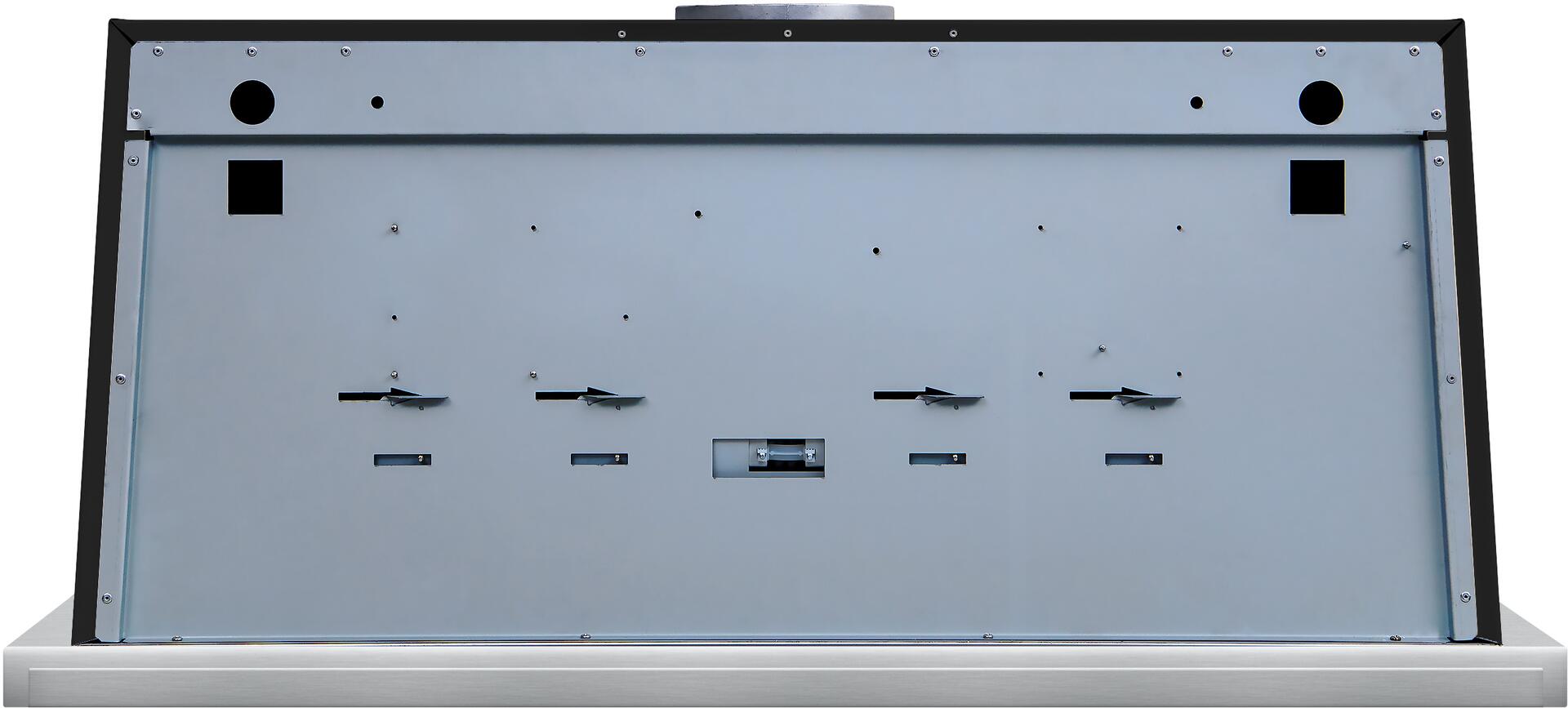Ilve UAM120BK Majestic 48 Inch Glossy Black Wall Mount Range Hood