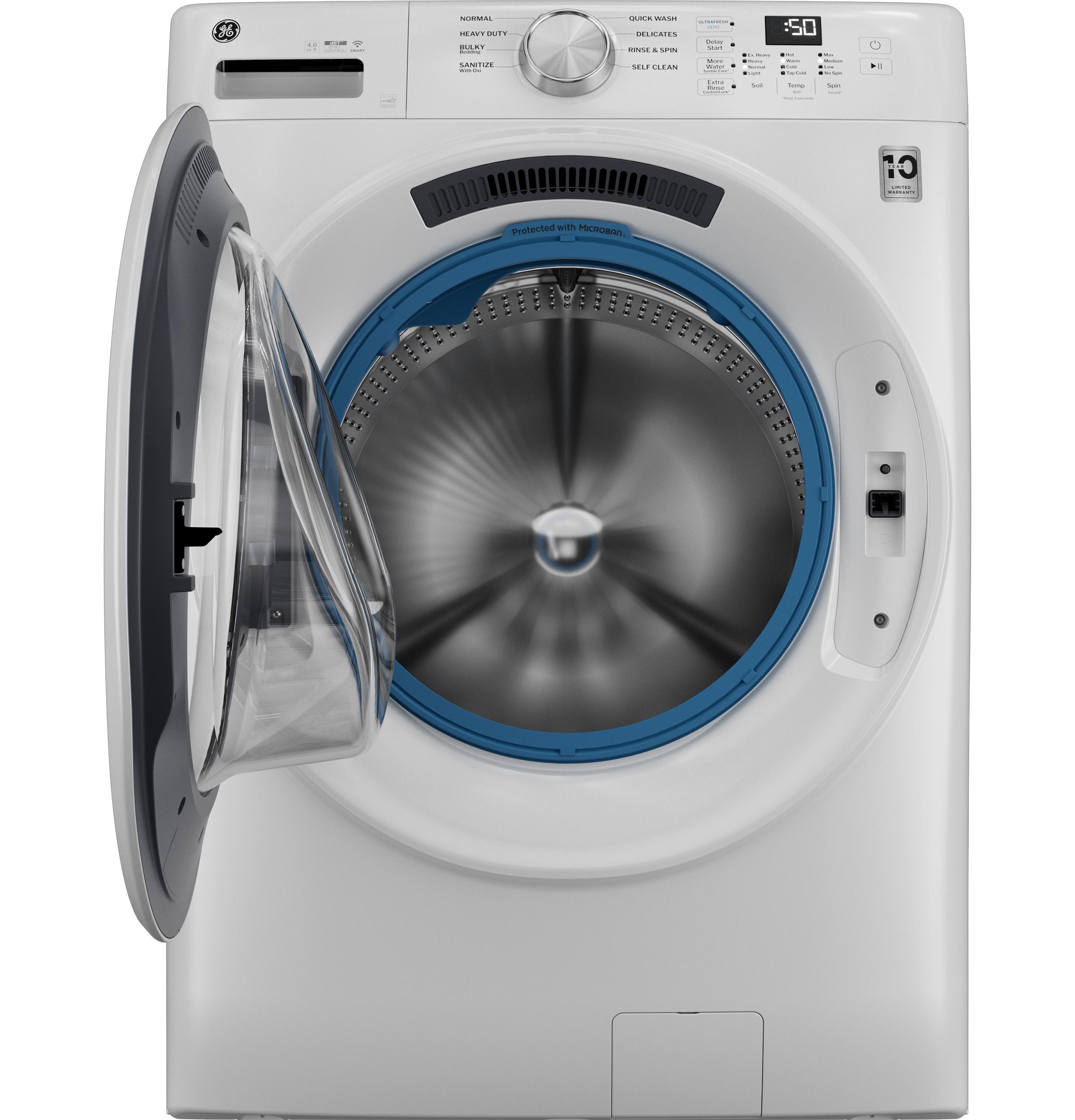 Ge Appliances GFW350SSYWW Ge® Energy Star® 4.6 Cu. Ft. Capacity Smart Front Load Washer With Ultrafresh Vent System With Odorblock™