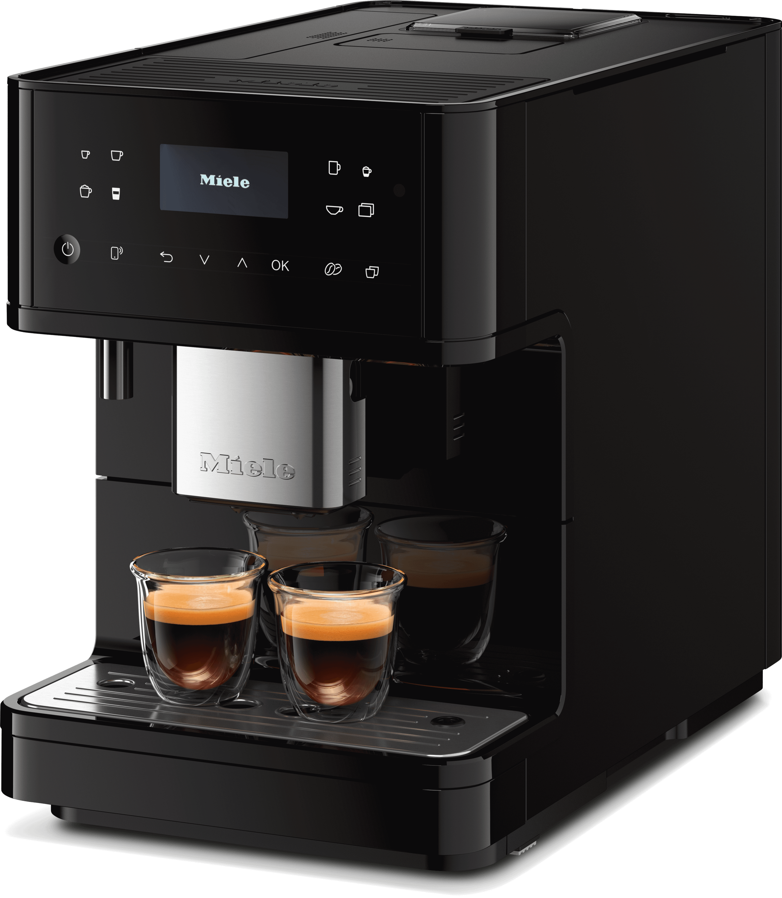 Miele CM6160OB Cm 6160 Milkperfection Obsidian Black - Countertop Coffee Machine With Wifi Conn@Ct And A Wide Selection Of Specialty Coffees For Maximum Freedom.