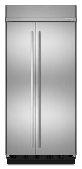 Jennair JS42SEFXDB 42" Euro-Style Built-In Side-By-Side Non-Dispenser Refrigerator