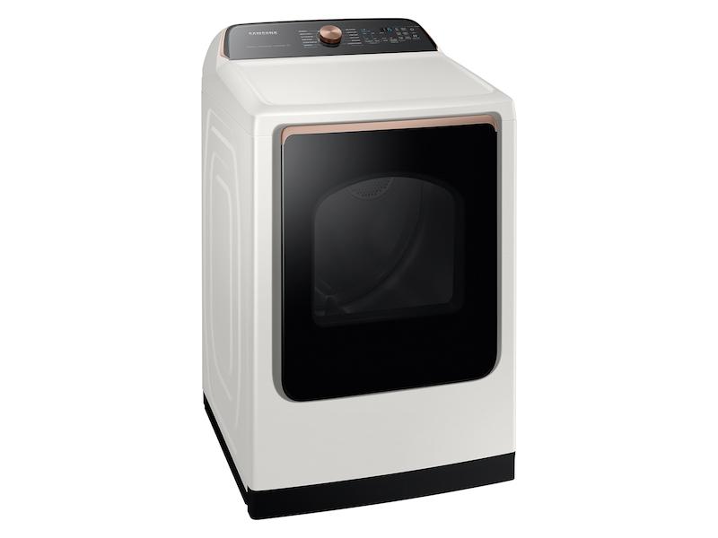 Samsung DVG55CG7500E 7.4 Cu. Ft. Smart Gas Dryer With Steam Sanitize+ In Ivory