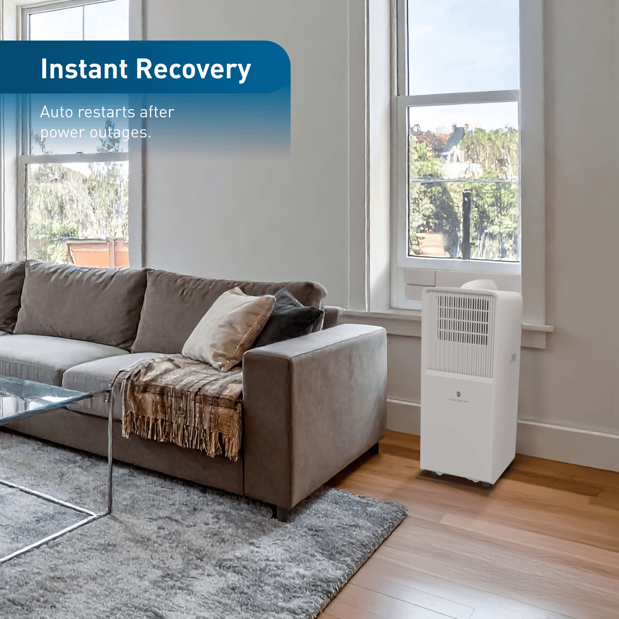 Friedrich ZCP10SB Friedrich Zoneaire Compact 10,000 Btu Single-Hose Smart Portable Air Conditioner