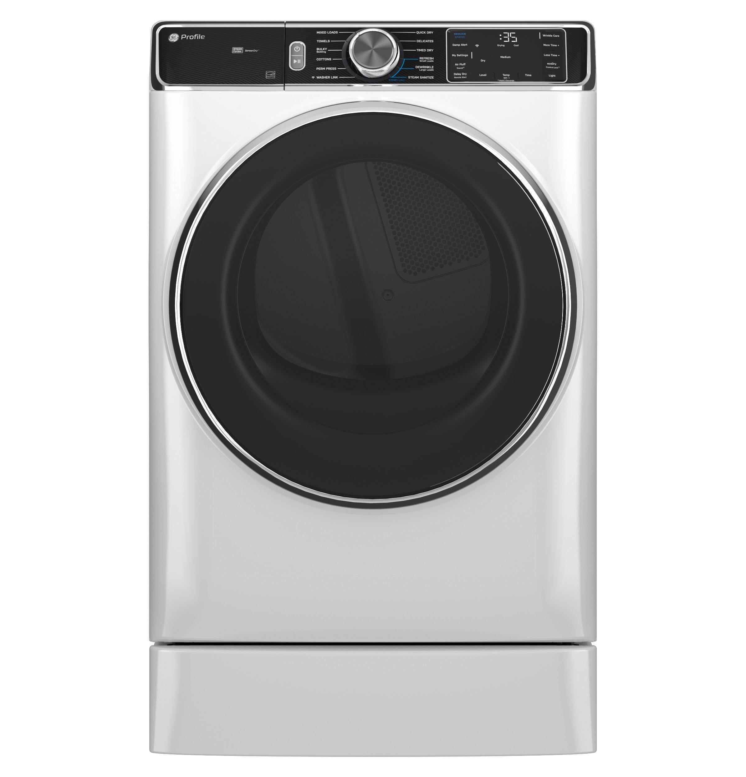 Ge Appliances PFD87GSSVWW Ge Profile™ 7.8 Cu. Ft. Capacity Smart Front Load Gas Dryer With Steam And Sanitize Cycle