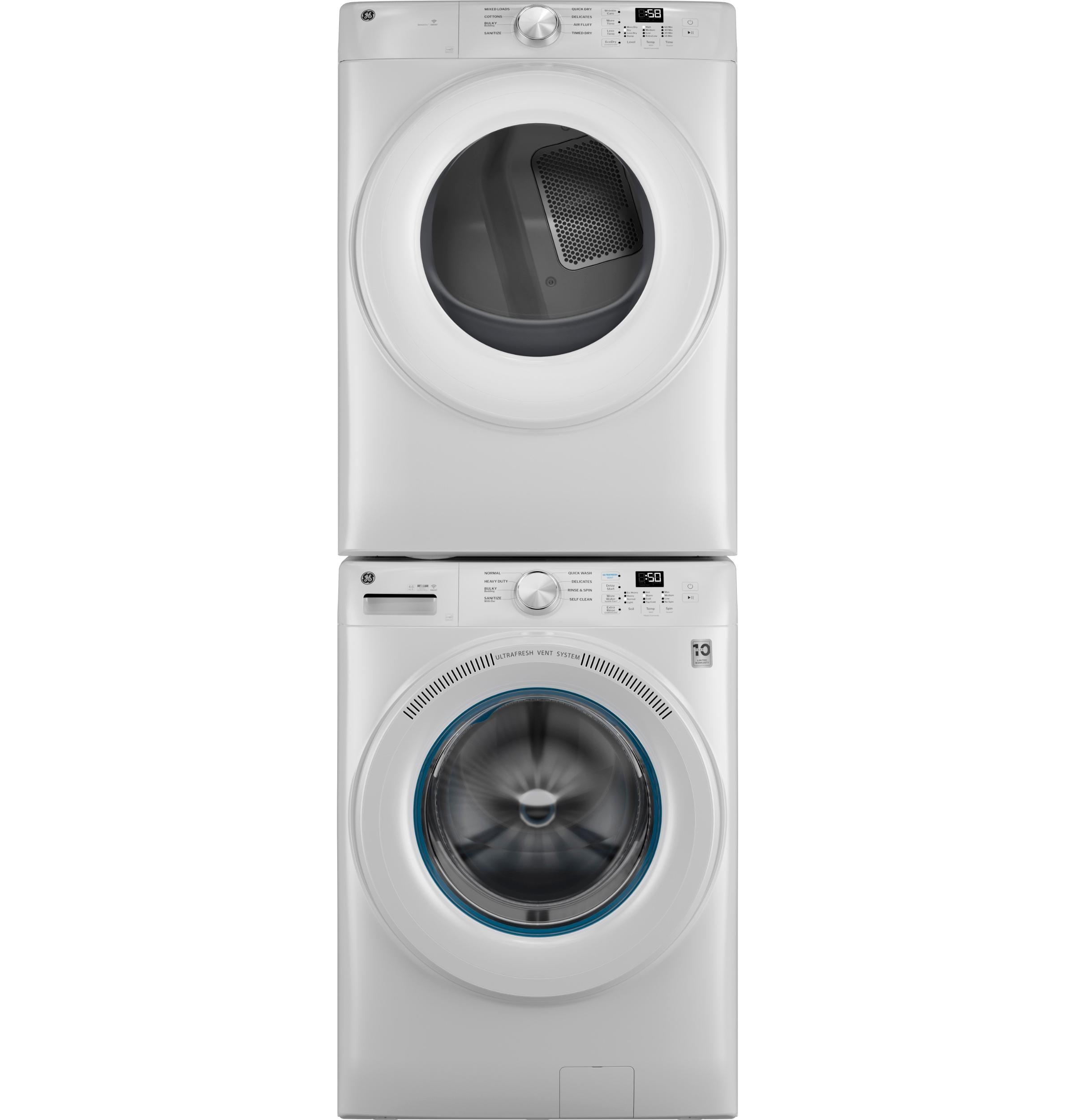 Ge Appliances GFD35GSSYWW Ge® Energy Star® 7.8 Cu. Ft. Capacity Smart Front Load Gas Dryer