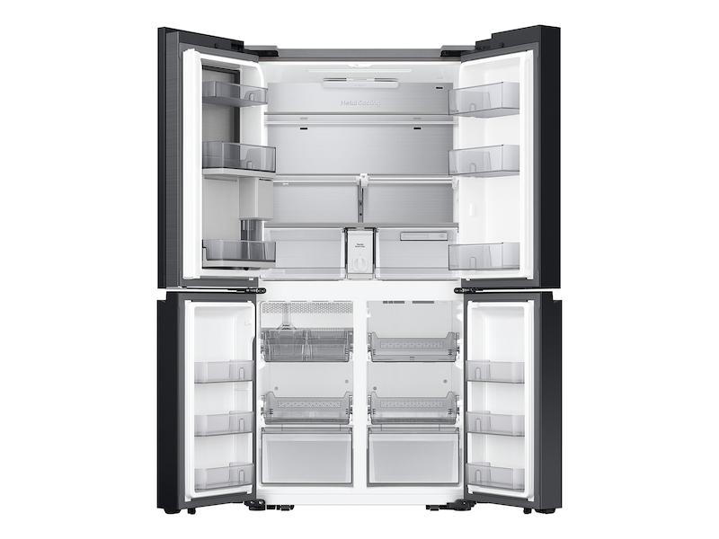 Samsung RF23DB960012 Bespoke Counter Depth 4-Door Flex™ Refrigerator (23 Cu. Ft.) With Beverage Center™ In White Glass - (With Customizable Door Panel Colors)