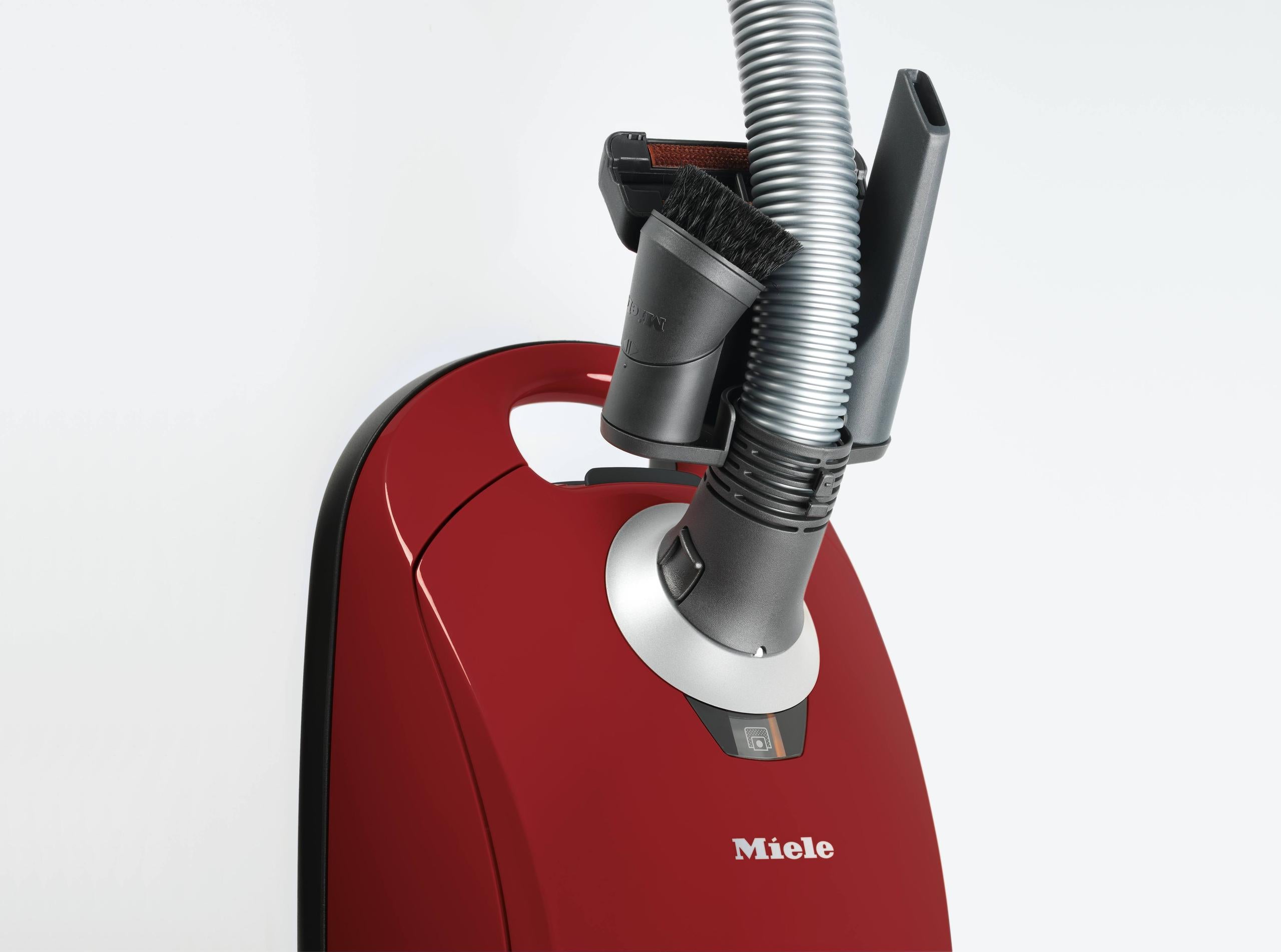 Miele COMPACT C1 HOMECARE POWERLINE SCAO3 MANGO RED Compact C1 Homecare Powerline - Scao3 - Canister Vacuum Cleaners With Turbo Brush For Hard Floor And Low, Medium-Pile Carpeting.