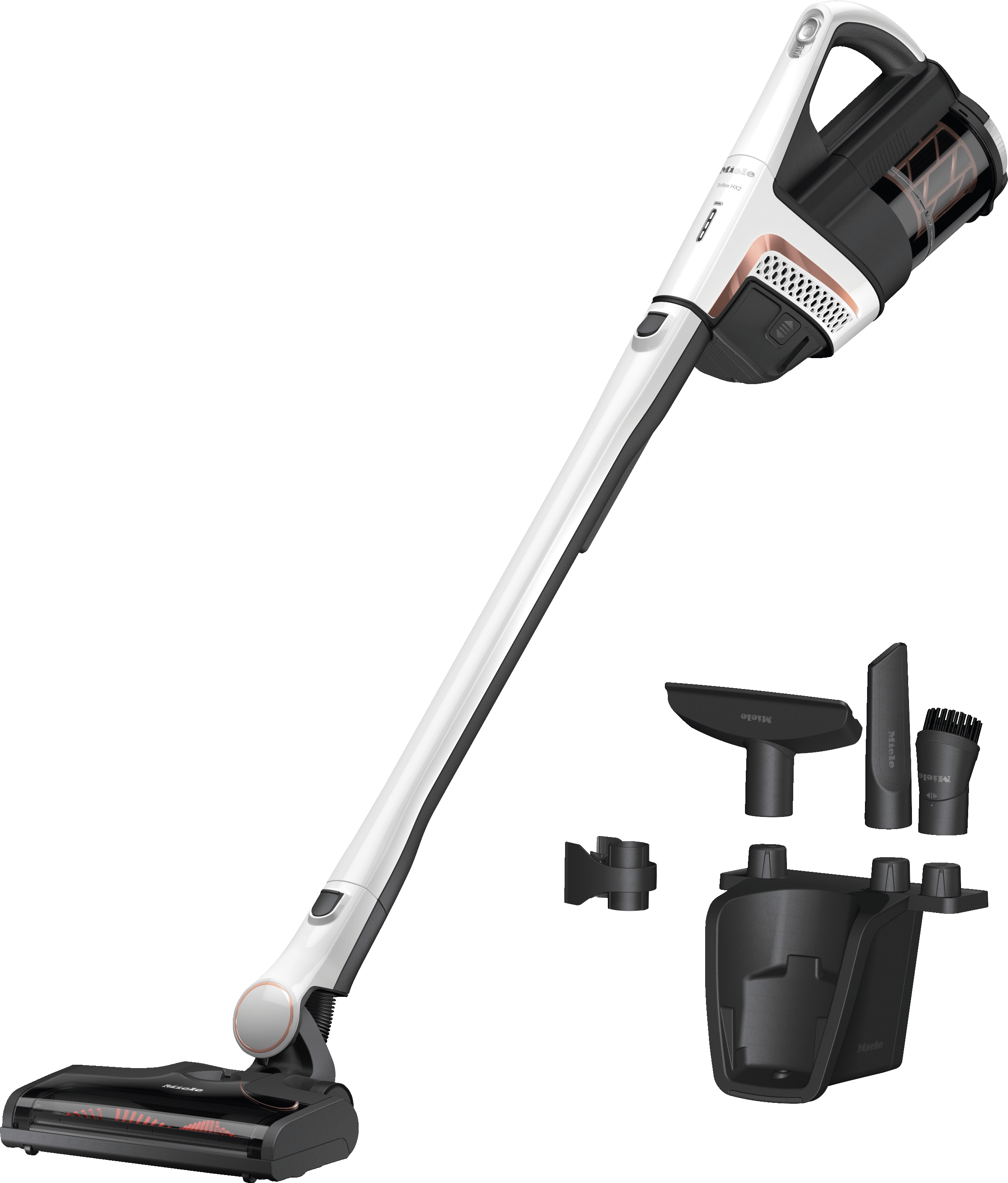 Miele TRIFLEX HX2 LOTUS WHITE Triflex Hx2 - Cordless Stick Vacuum Cleaner Consistently High Suction Power 60 Min Runtime Versatile Cleaning By 3In1 Design