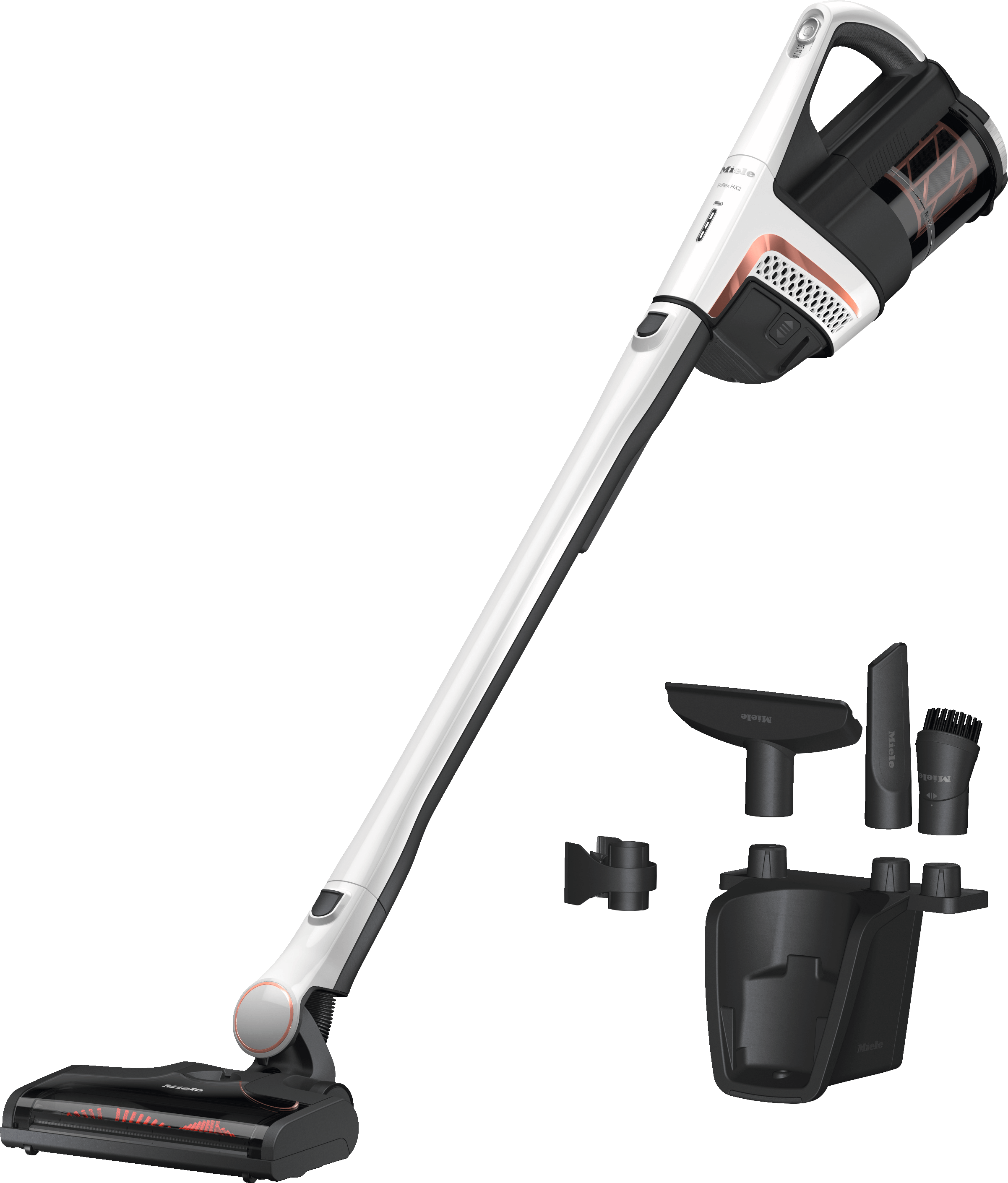 Miele TRIFLEXHX2LW Triflex Hx2 Lotus White - Cordless Stick Vacuum Cleaner Consistently High Suction Power 60 Min Runtime Versatile Cleaning By 3In1 Design