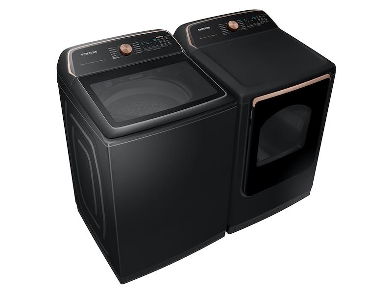 Samsung DVG54CG7550V 7.4 Cu. Ft. Smart Gas Dryer With Pet Care Dry And Steam Sanitize+ In Brushed Black