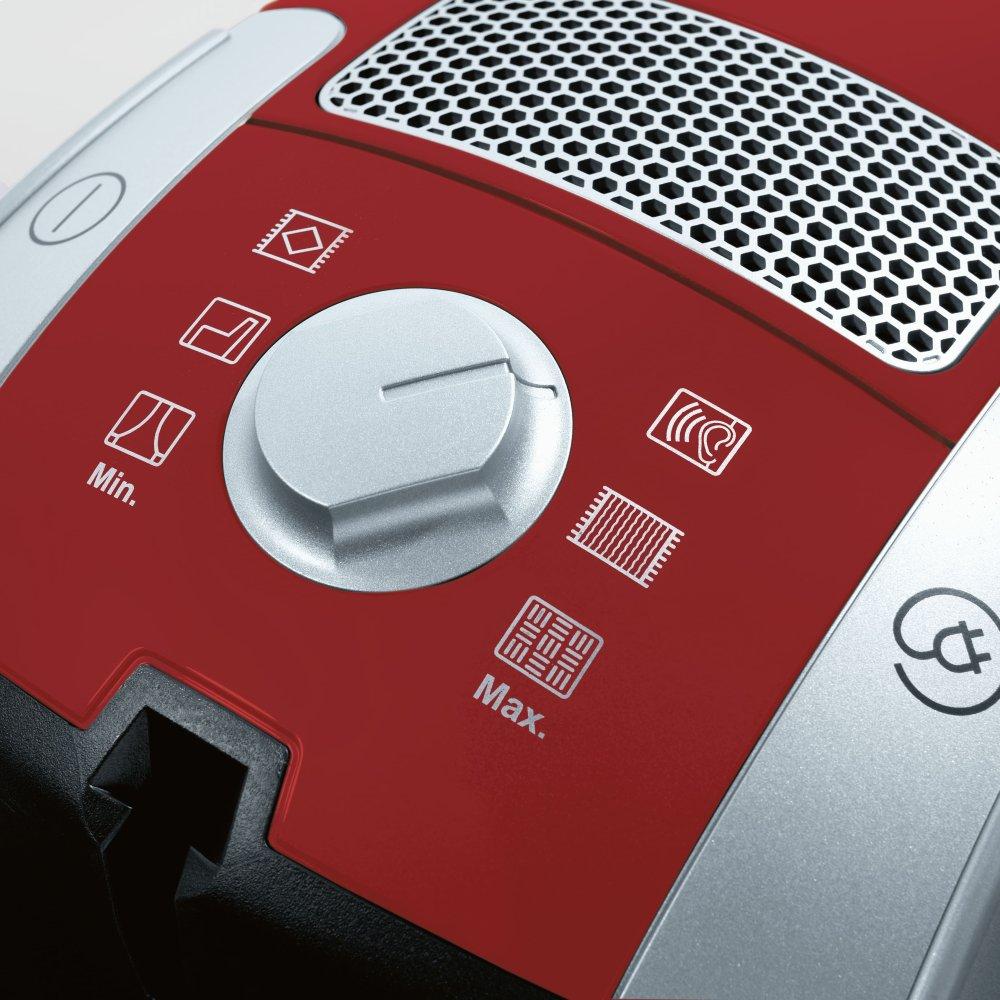 Miele COMPACT C1 HOMECARE POWERLINE SCAO3 MANGO RED Compact C1 Homecare Powerline - Scao3 - Canister Vacuum Cleaners With Turbo Brush For Hard Floor And Low, Medium-Pile Carpeting.