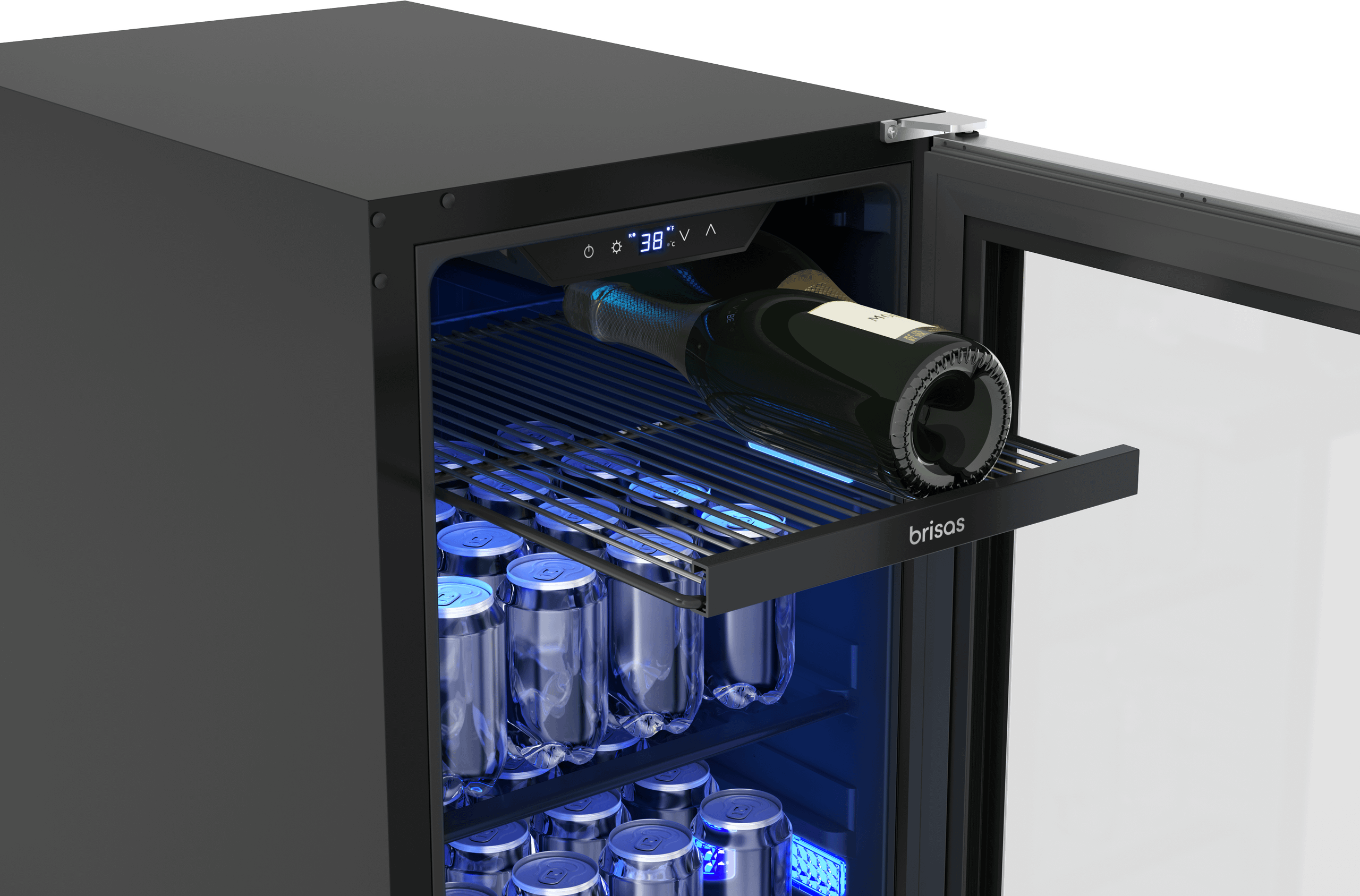 Zephyr BBV15C01AG Brisas Bev Cooler, 15In Uc, Ss+Gls, Rvs, 1Z