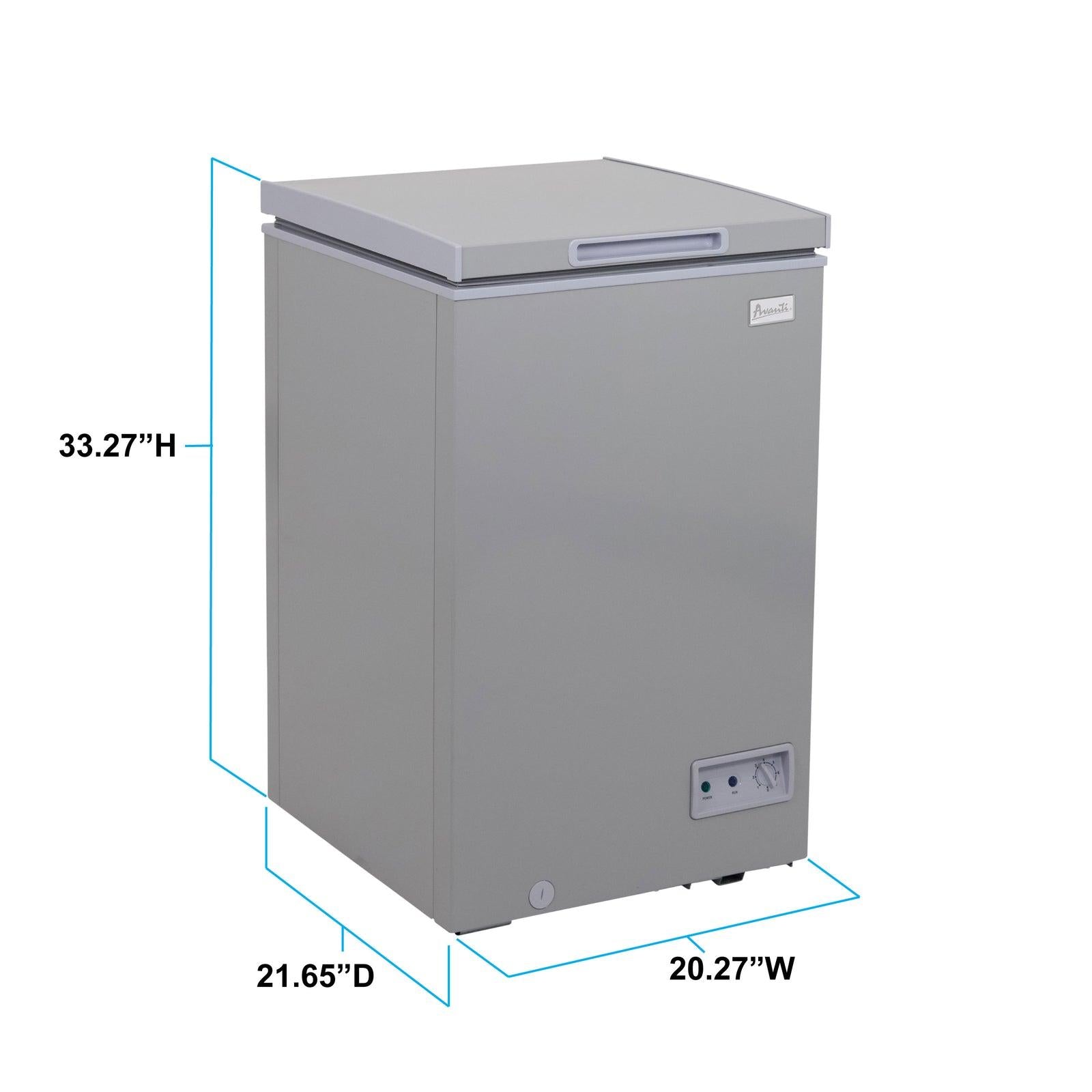 Avanti CF35F2G Avanti Garage Ready Chest Freezer - Platinum / 3.5 Cu. Ft.