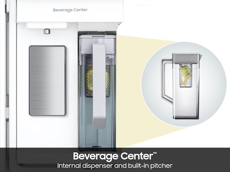 Samsung RF70F29DER Bespoke 29 Cu. Ft. 4-Door French Door Refrigerator With Inner Beverage Center™ & Flexzone™ Drawer In Stainless Steel