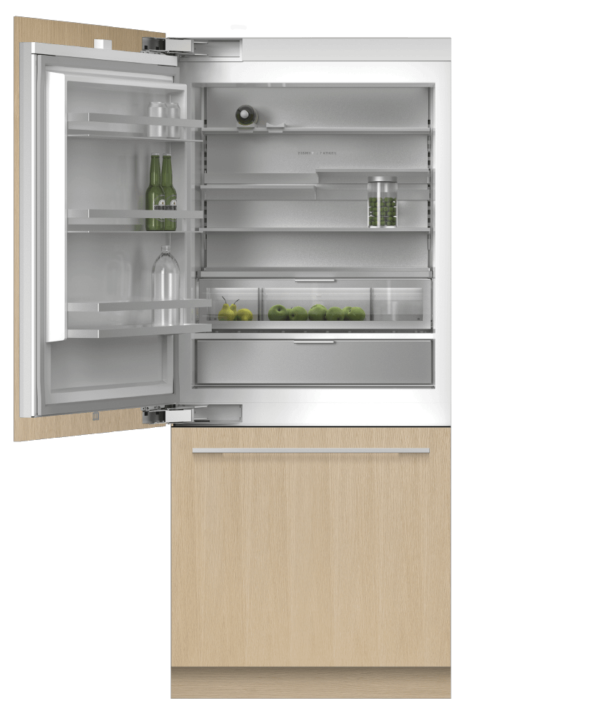 Fisher & Paykel RS3684WLUVE1 Integrated Refrigerator Freezer, 36", 19,2 Cu Ft, Ice & Water