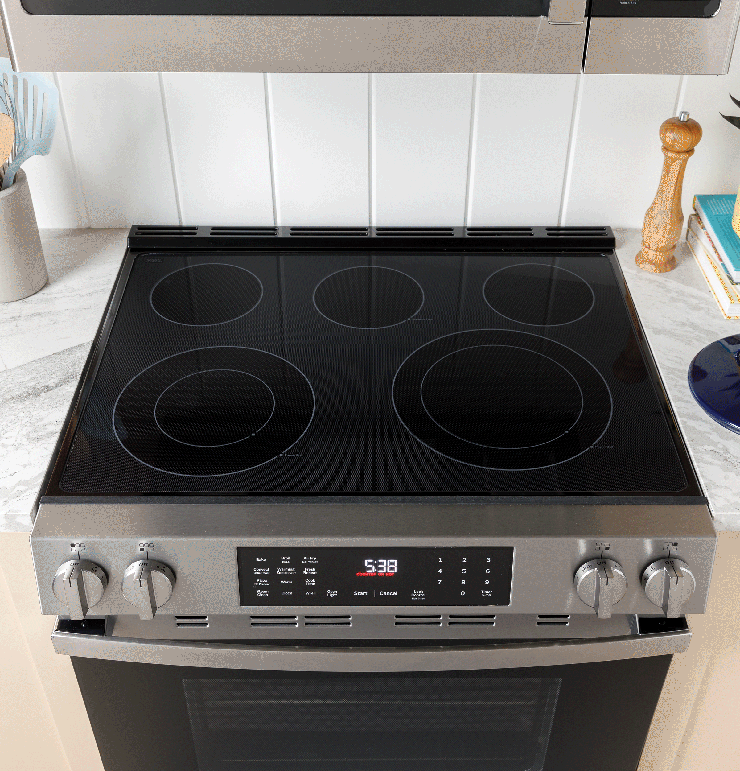 Ge Appliances GRS500PVBB Ge® Energy Star® 30" Slide-In Electric Range With Crisp Mode