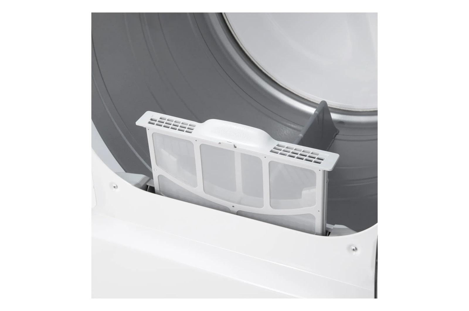 Lg DLE8200W 7.3 Cu. Ft. Ultra Large Capacity Rear Control Electric Dryer With Ai Sensing And Thinq® Smart Features