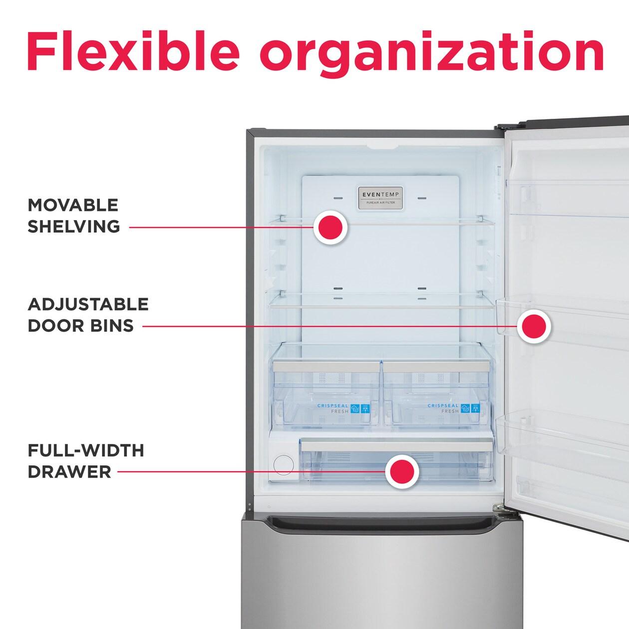 Frigidaire GRBN2012AF Frigidaire Gallery 20.3 Cu. Ft. Standard-Depth Bottom Freezer Refrigerator