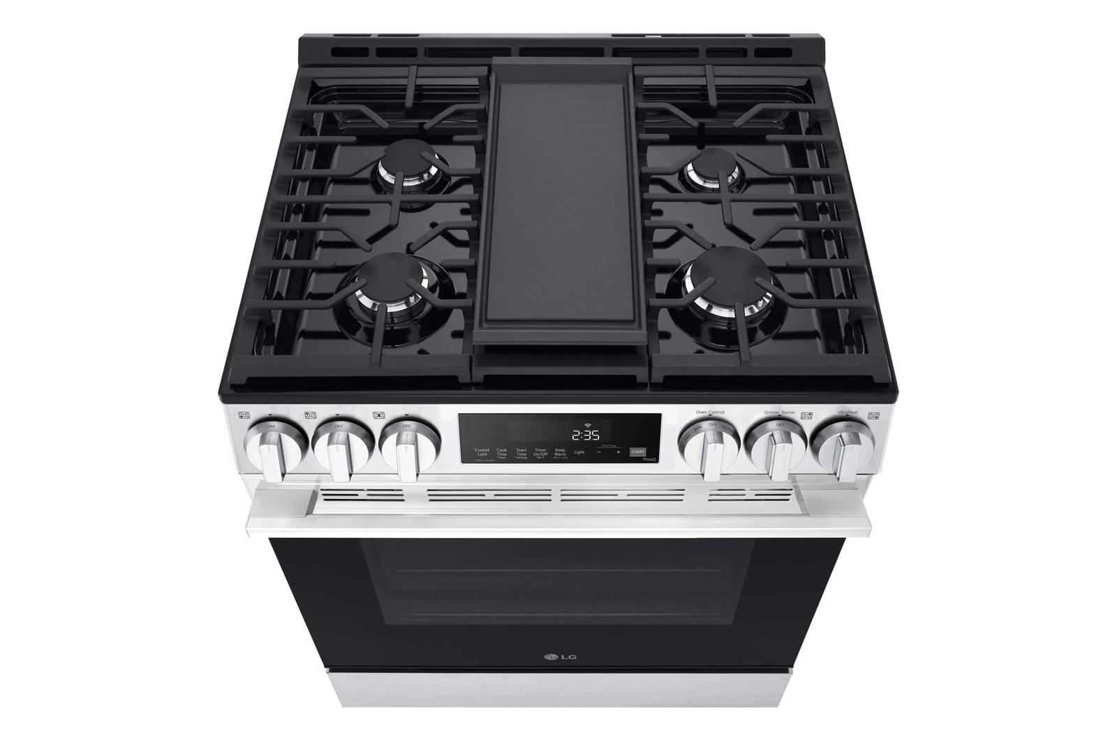 Lg LSGL5833X 5.8 Cu. Ft. Smart Gas Slide-In Range With Convection, Air Fry And Easyclean®