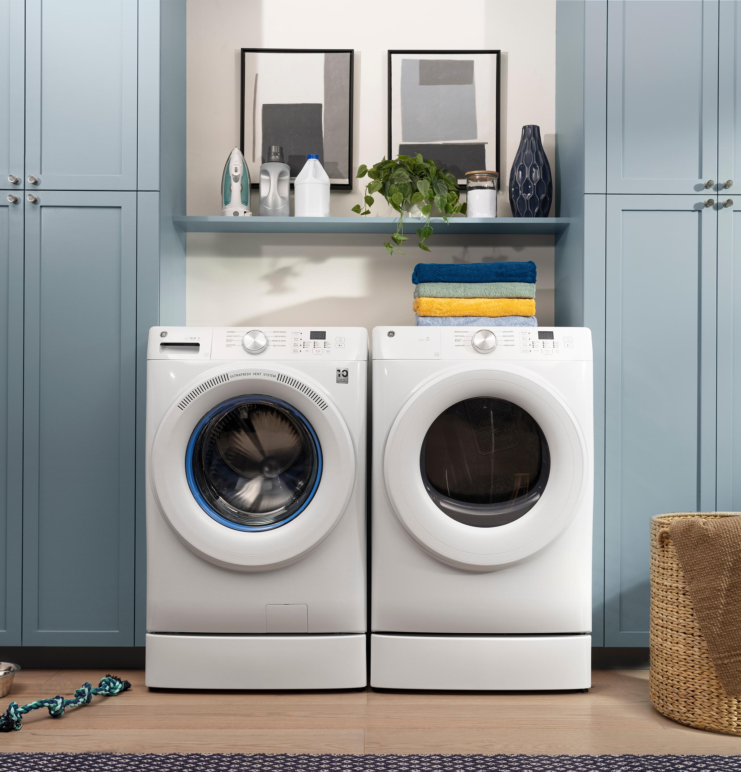 Ge Appliances GFD35ESSYWW Ge® Energy Star® 7.8 Cu. Ft. Capacity Smart Front Load Electric Dryer