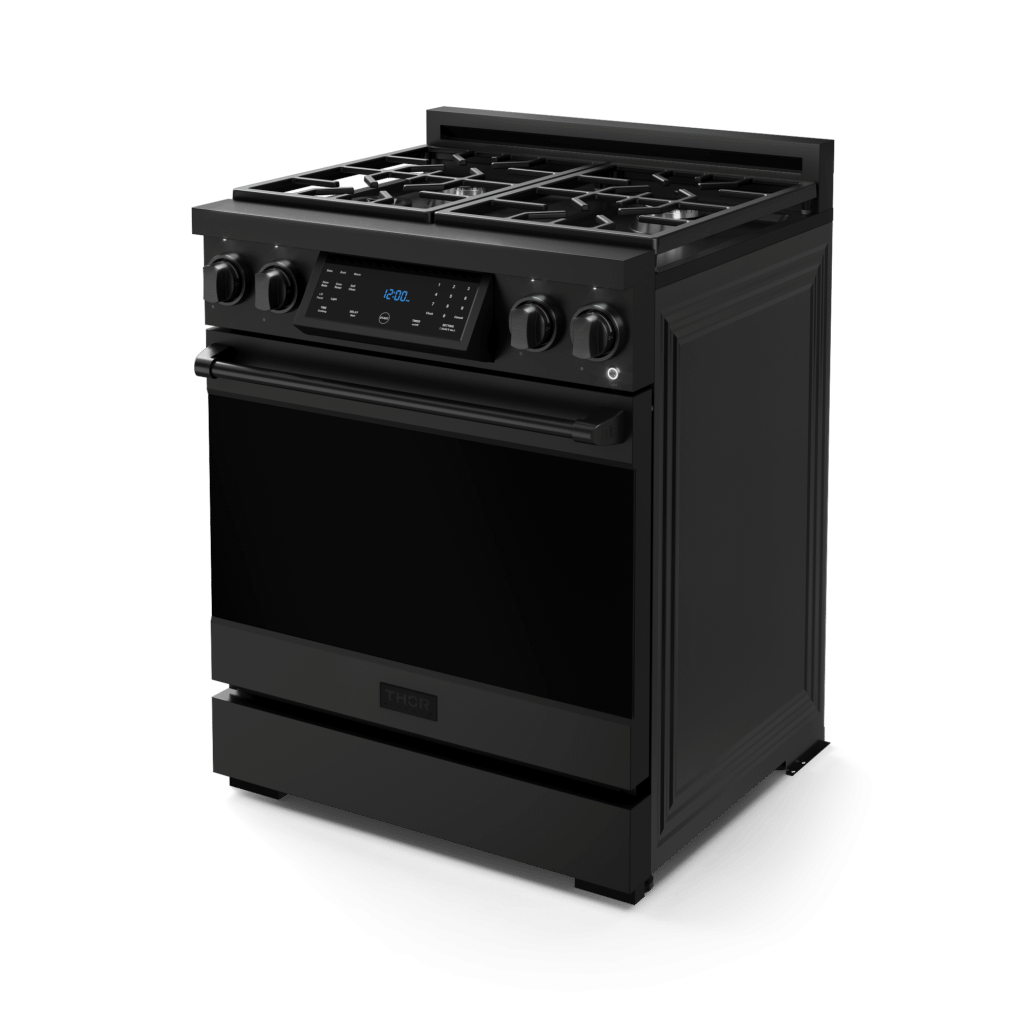 Thor Kitchen RSG30BLP 30 Inch Professional Lp Range With Tilt Panel Touch Control In Matte Black Gordon Ramsay Series - Rsg30Blp