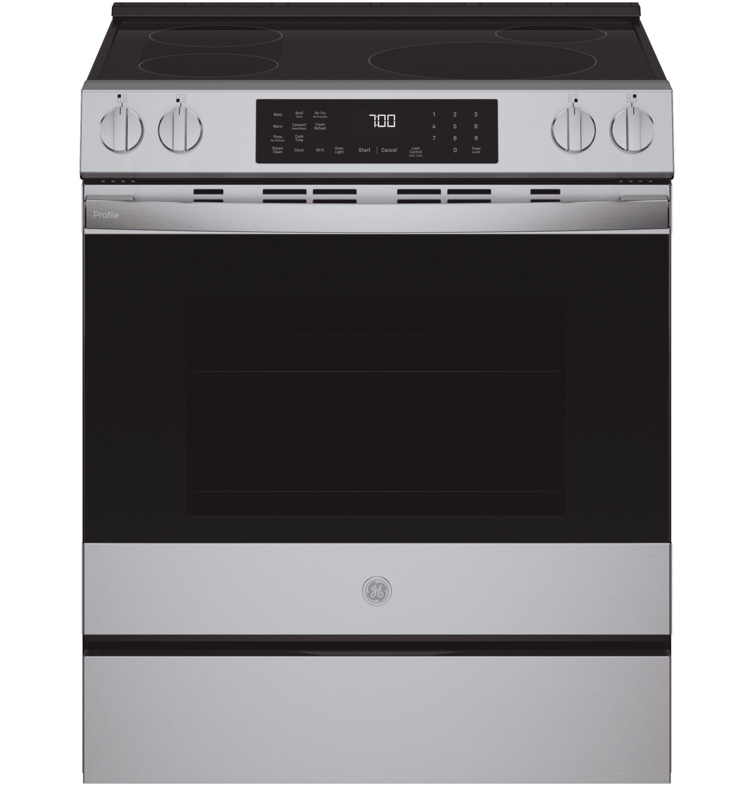 Ge Appliances PHS700AYFS Ge Profile™ Energy Star® 30" Smart Slide-In Induction And Convection Range With No Preheat Air Fry And Easywash™ Oven Tray