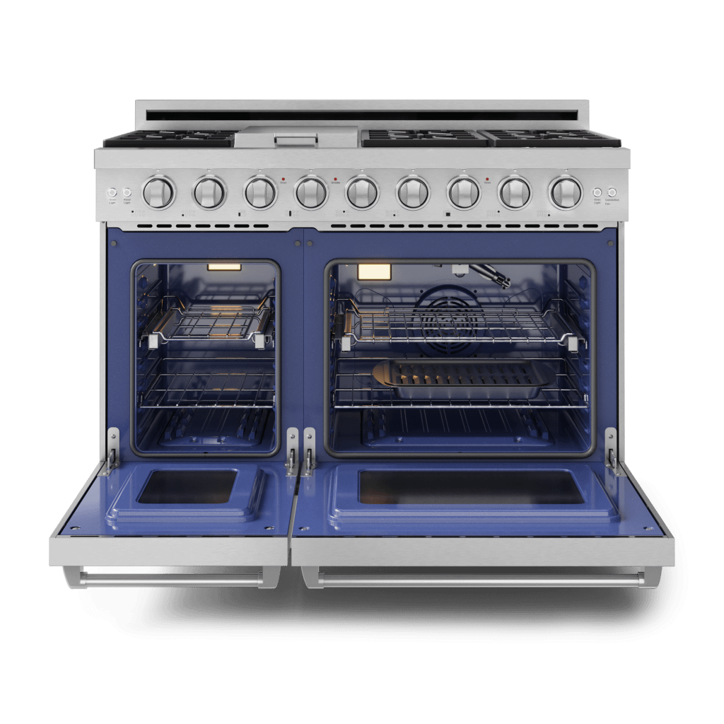 Thor Kitchen RSG48E 48 Inch Professional Gas Range With Pro-Style Knobs In Stainless Steel Gordon Ramsay Series - Rsg48E