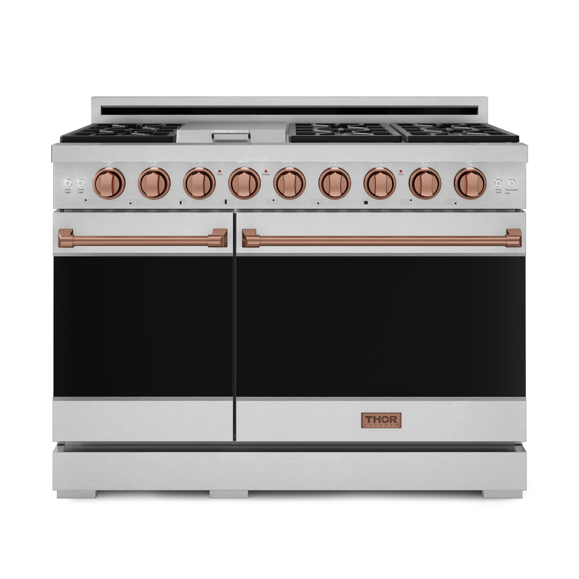 Thor Kitchen RSG48ERSG 48 Inch Professional Gas Range With Pro-Style Knobs In Stainless Steel/Rose Gold Gordon Ramsay Series - Rsg48E-Rsg
