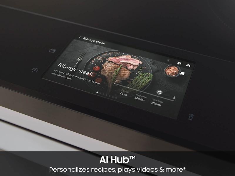 Samsung NSI6DG9900SR Bespoke Slide-In Induction Range 6.3 Cu. Ft. In Stainless Steel With Ai Hub™ & Smart Oven Camera