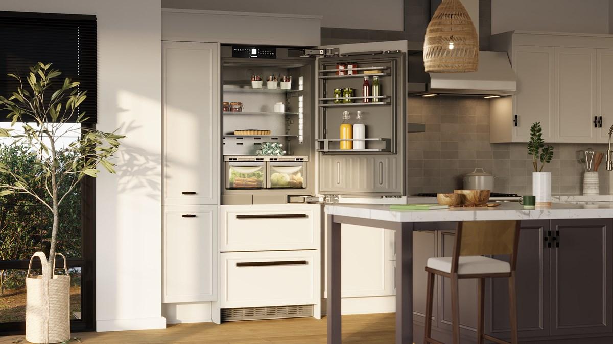 Liebherr HCB1590G Combined Refrigerator-Freezer With Biofresh And Nofrost For Integrated Use