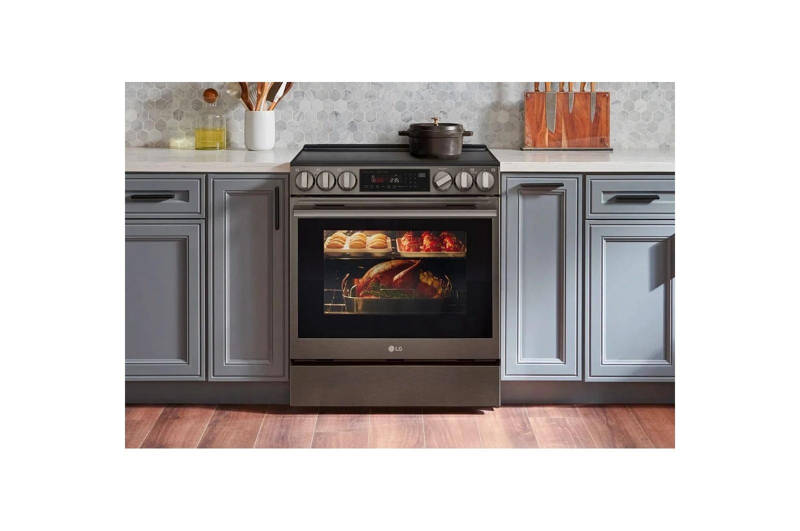 Lg LSEL6335ZE 6.3 Cu. Ft. Smart Electric Slide-In Range With Instaview®, Probake Convection®, And Air Fry