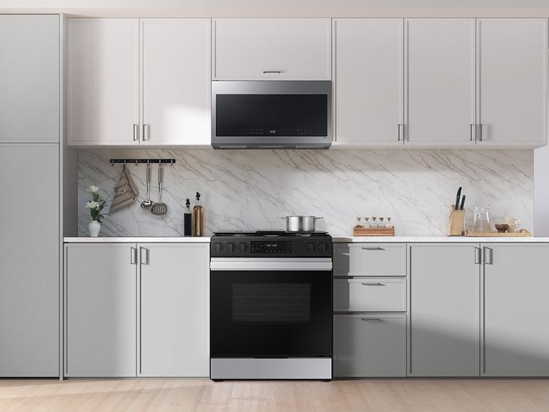 Samsung NSG6DG8300SR Bespoke 6.0 Cu. Ft. Smart Slide-In Gas Range With Air Fry & Precision Knobs In Stainless Steel