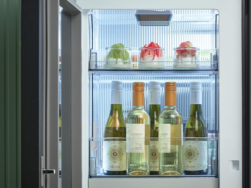 Samsung RF29DB9700QL Bespoke 4-Door Flex™ Refrigerator (29 Cu. Ft.) With Beverage Zone™ And Auto Open Door In Stainless Steel