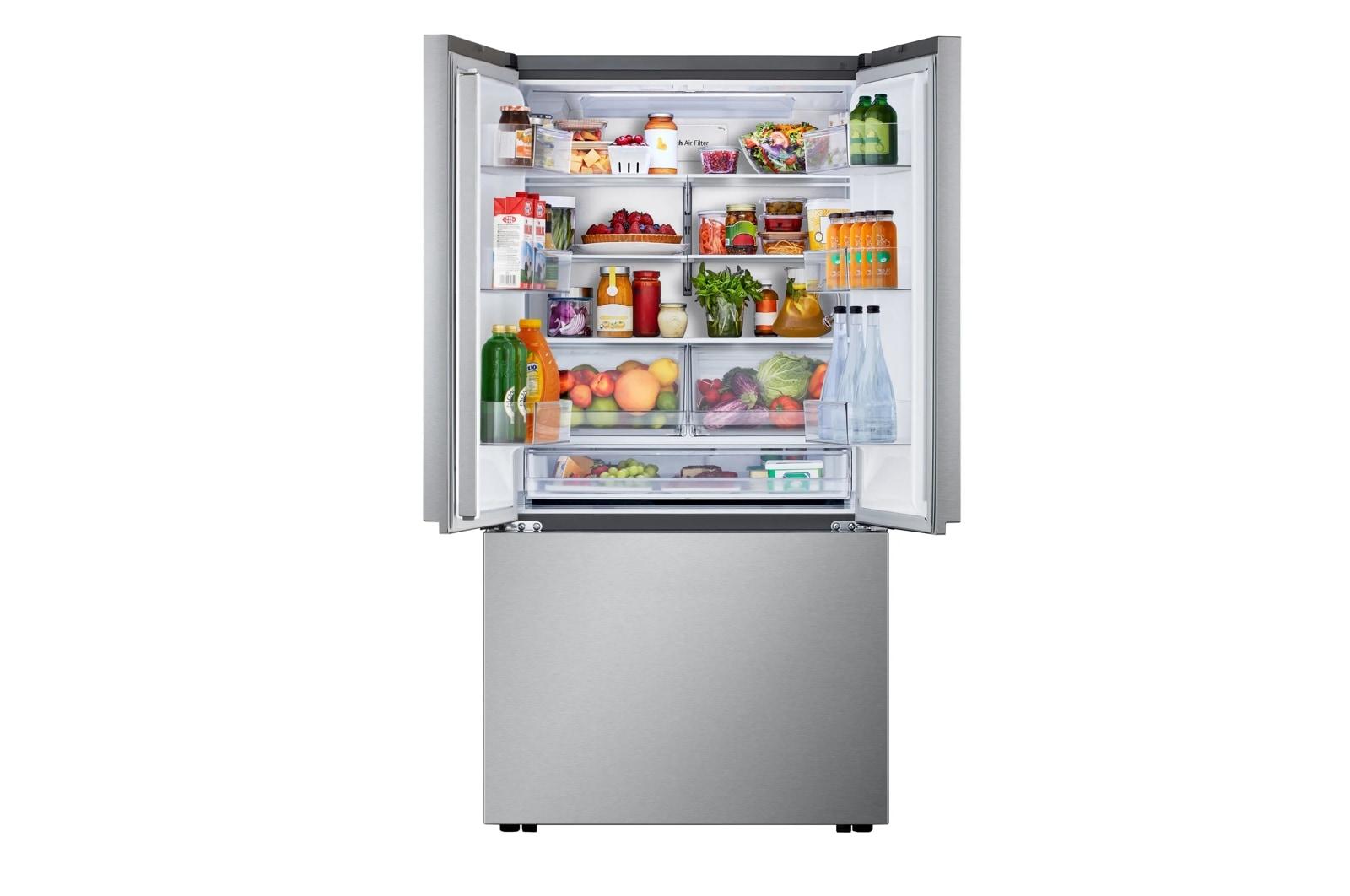 Lg LF25Z6211S 25 Cu. Ft. Counter-Depth Max™ With Zero Clearance™ 3-Door French Door Refrigerator With Thin Door Design
