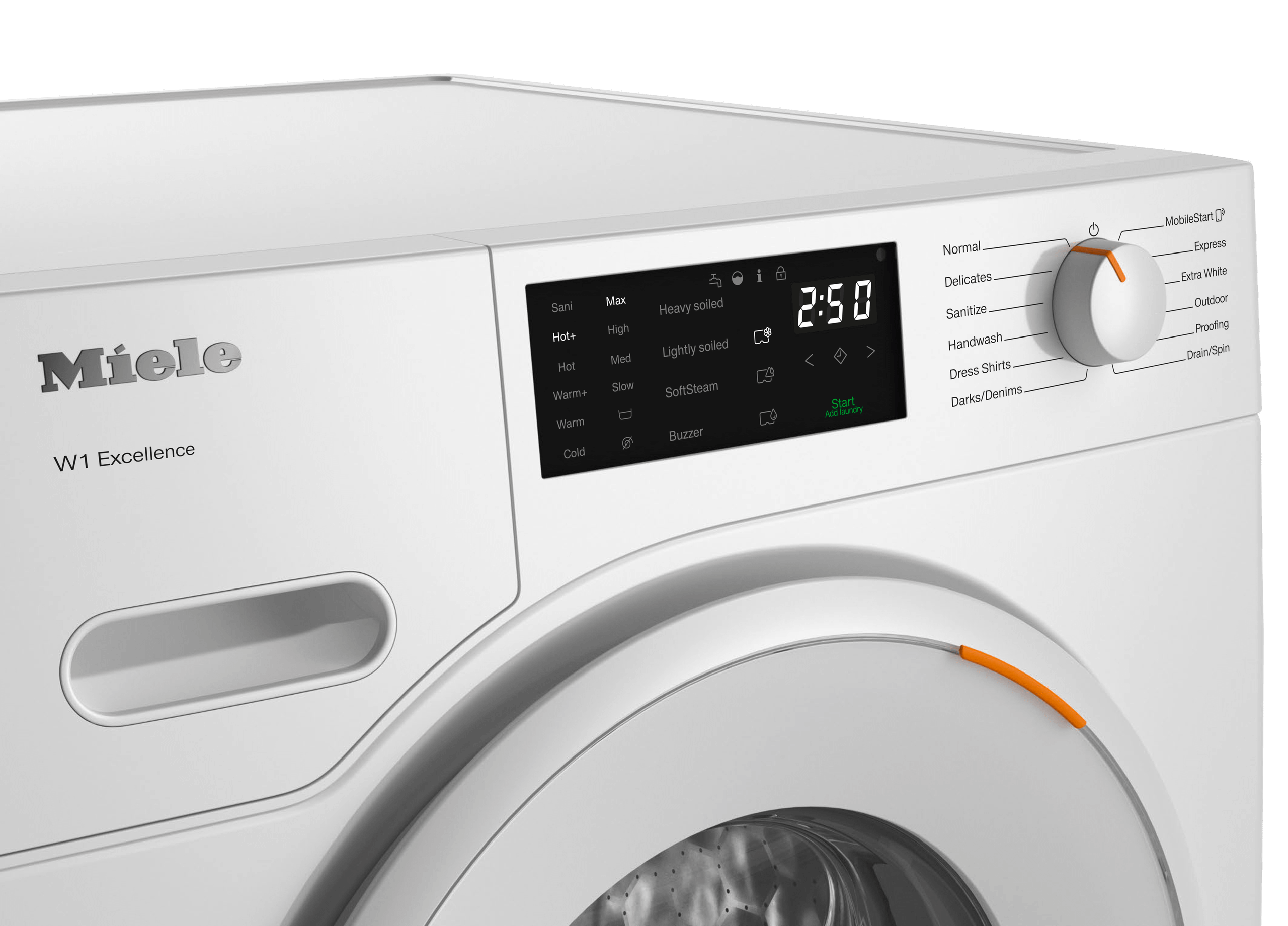 Miele WXD160WCS Wxd160 Wcs Lotus White - W1 Front-Loading Washing Machine: 8 Kg 1600 Rpm Pre-Ironing Miele@Home Capdosing Honeycomb Drum