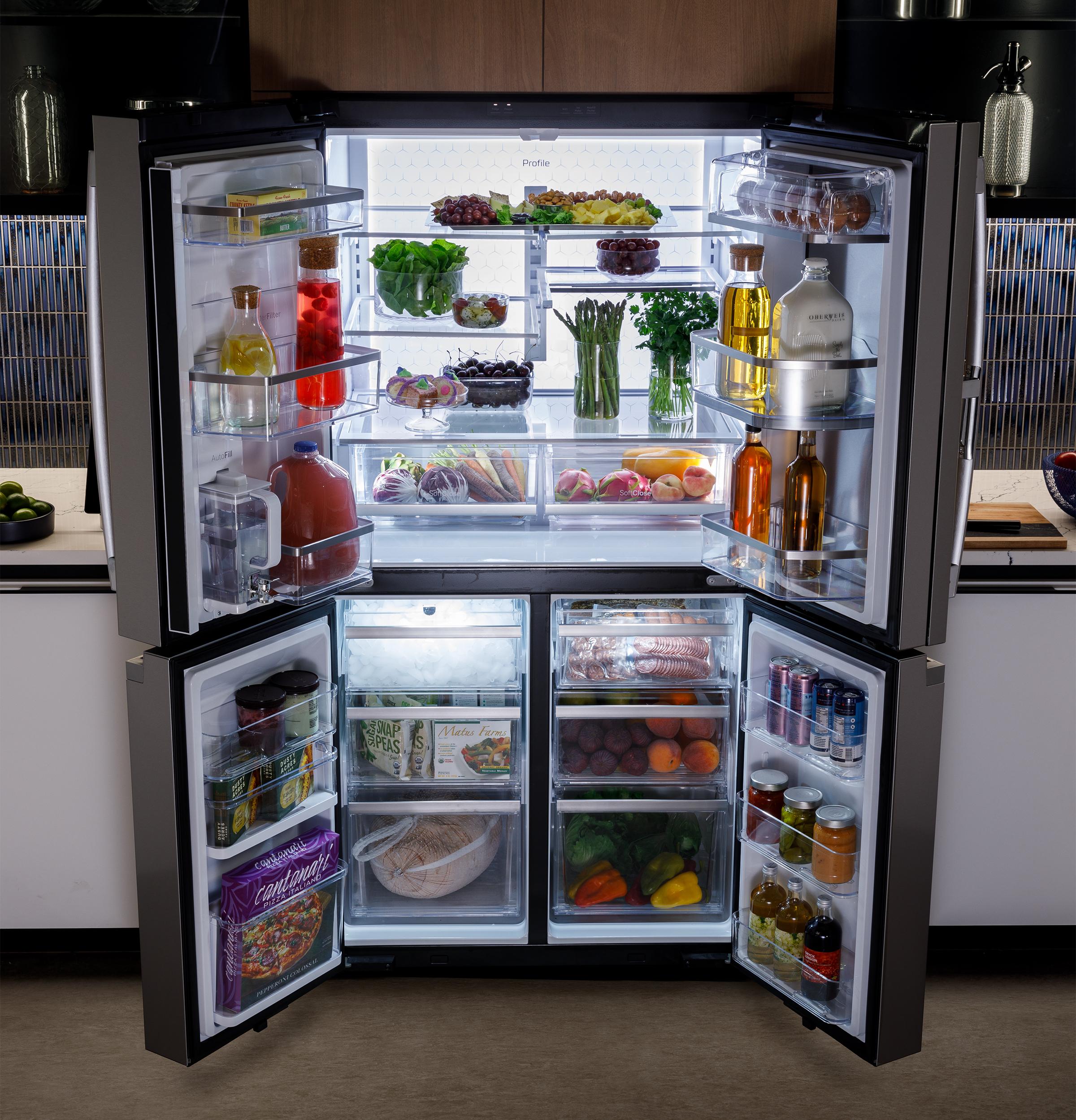Ge Appliances PAD28BYTFS Ge Profile™ Series Energy Star® 28.4 Cu. Ft. Quad-Door Refrigerator With Dual-Dispense Autofill Pitcher